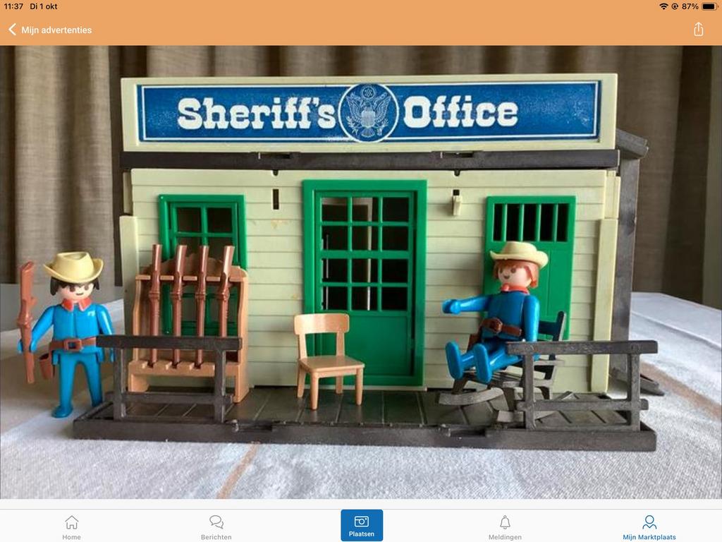 Play mobil:Sheriff’s office !, Kinderen en Baby's, Speelgoed | Playmobil, Ophalen of Verzenden, Gebruikt, Complete set