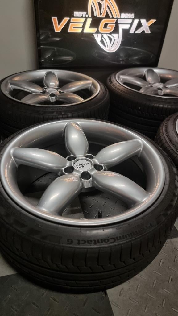 projektzwo P1 velgen volkswagen 5x100 18 golf r32 vr6 gti, Auto-onderdelen, Banden en Velgen, Overig, 18 inch, Velg(en), Gereviseerd
