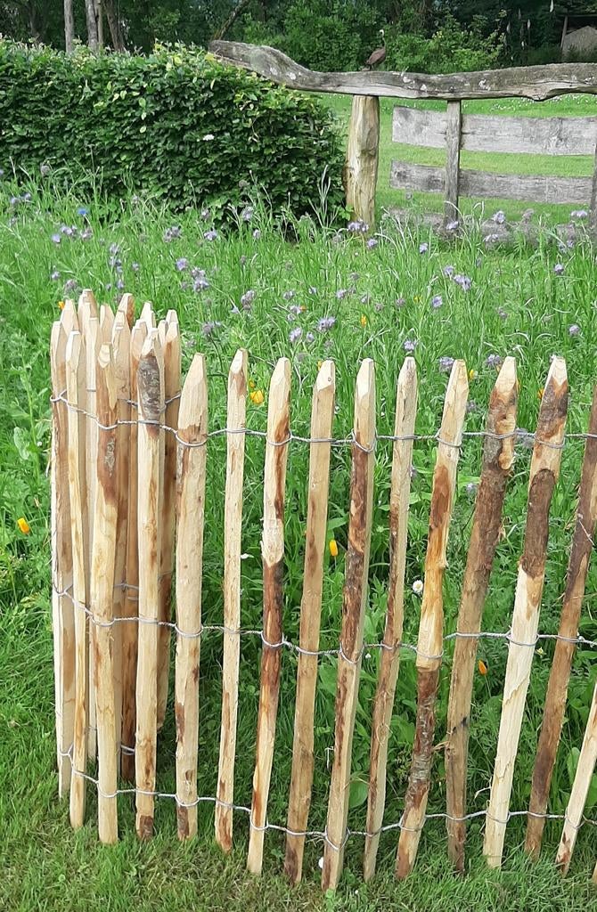 Kastanjehout schapenhek palen, Tuin en Terras, Tuinhekken en Hekwerk, Ophalen of Verzenden, Nieuw, Hout, Tuinhek