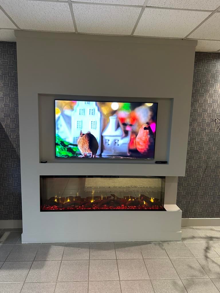 Cinewall haard met tv erboven sfeerhaard, Huis en Inrichting, Dimplex, Nieuw, Ophalen of Verzenden, Info@kachel.nl