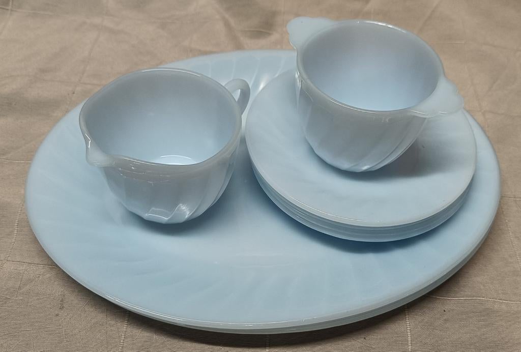 Vintage Fire King Bleu Azur-ite Servies, Ophalen of Verzenden