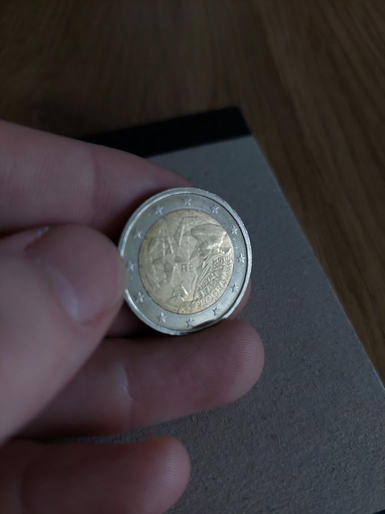 2 Euro België Erasmus Programma, Ophalen of Verzenden, Metaal, Losse munt