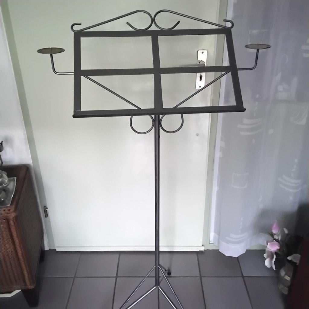 smeedijzeren lessenaar, muziek/menu standaard, Muziek en Instrumenten, Standaards, Ophalen of Verzenden, Zo goed als nieuw