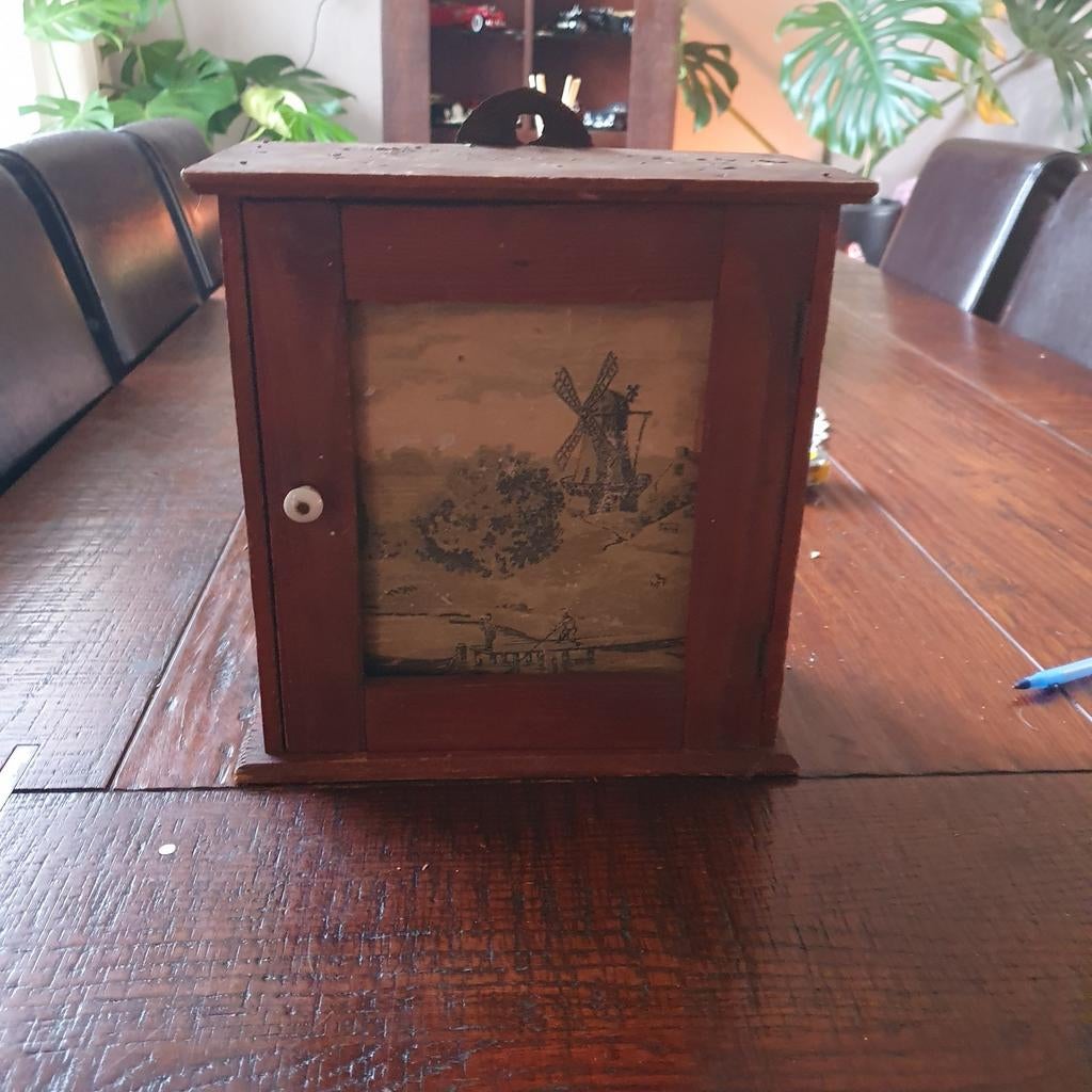 Vintage houteren eierkastje, Ophalen of Verzenden