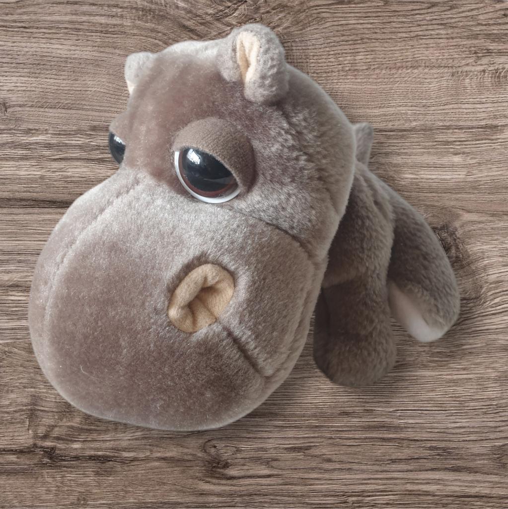 Big Headz nijlpaard knuffel 25 cm lang 2 beschikbaar 0302, -, -, Overige typen, Ophalen of Verzenden
