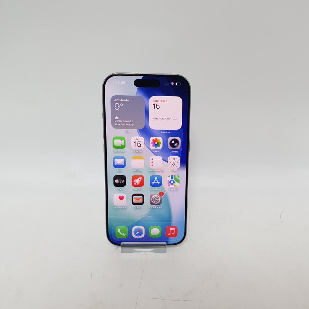 iPhone 16 Pro 128GB White in Nette Staat - Accu 93%, Ophalen of Verzenden, Zo goed als nieuw, IPhone 13