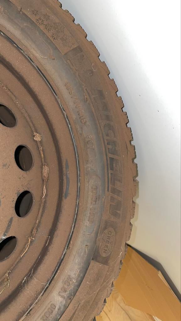 Winterbanden op velg Suzuki Swift Michelin, Ophalen, 15 inch, Banden en Velgen, Nieuw