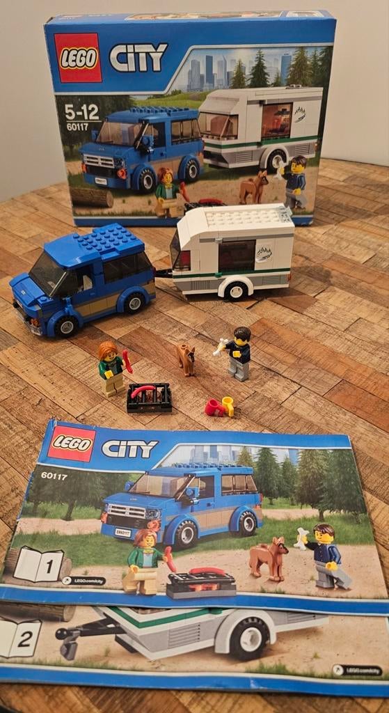 Lego city 60117 busje & caravan, Ophalen of Verzenden, Zo goed als nieuw