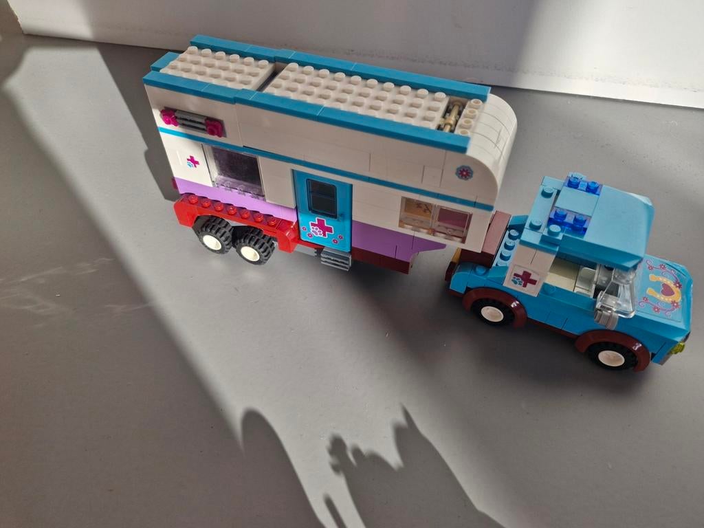 Lego Friends Paardentrailer 41125, Ophalen of Verzenden, Zo goed als nieuw, Complete set, Lego
