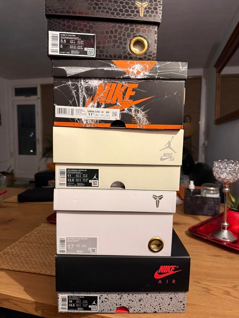 Sneakers BULK verkoop (5 paar) Jordans & Kobe, scherpe prijs, Ophalen of Verzenden, Nieuw, Overige kleuren, Sneakers of Gympen