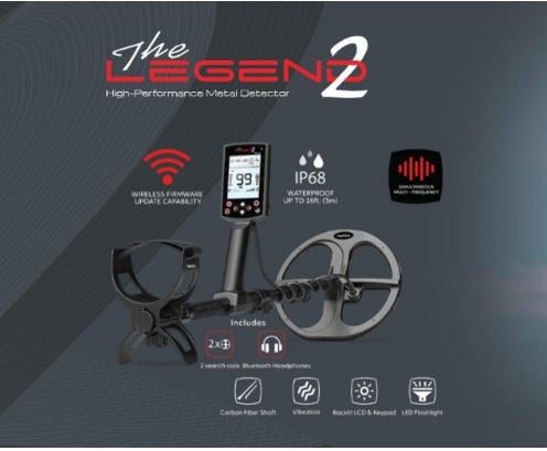 Nokta The Legend 2, (beperkt) uit voorraad leverbaar!, Hobby en Vrije tijd, Metaaldetectors, Overige merken, Meer dan 30 cm, Nieuw