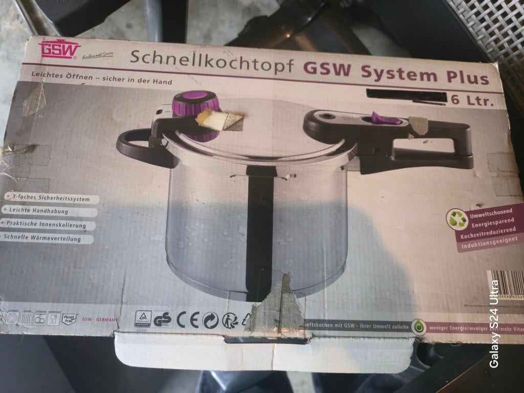 GSW snelkookpan 6 liter, Ophalen of Verzenden, Nieuw