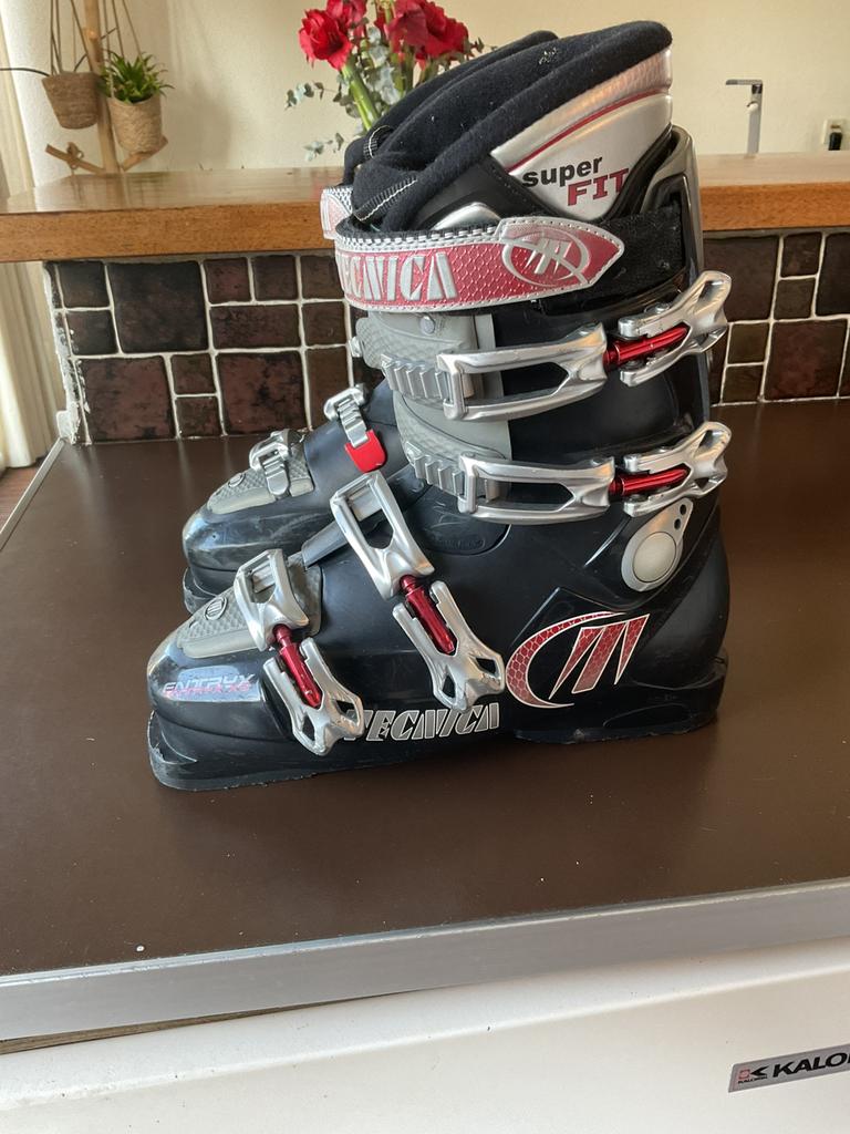 Set skischoenen en carve -skies maat 41, Ophalen, 140 tot 160 cm, Zo goed als nieuw, Carve