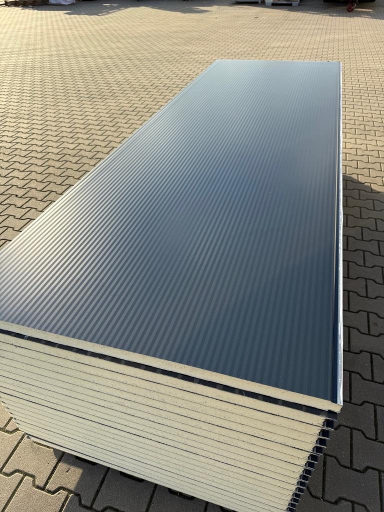 Sandwichpanelen 40mm RAL7016 beide zijden antraciet microrib, Doe-het-zelf en Verbouw, Platen en Panelen, Ophalen, Nieuw, Overige materialen