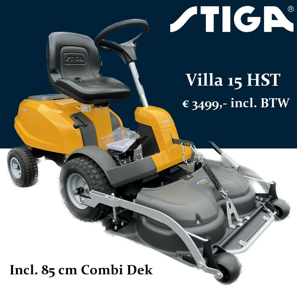 Stiga Villa 15 HST INCL Maaidek 85 cm 15 pk Model 2025, Lange Dreef 11, Nieuw, Netherlands@support.stiga.com, Minder dan 90 cm