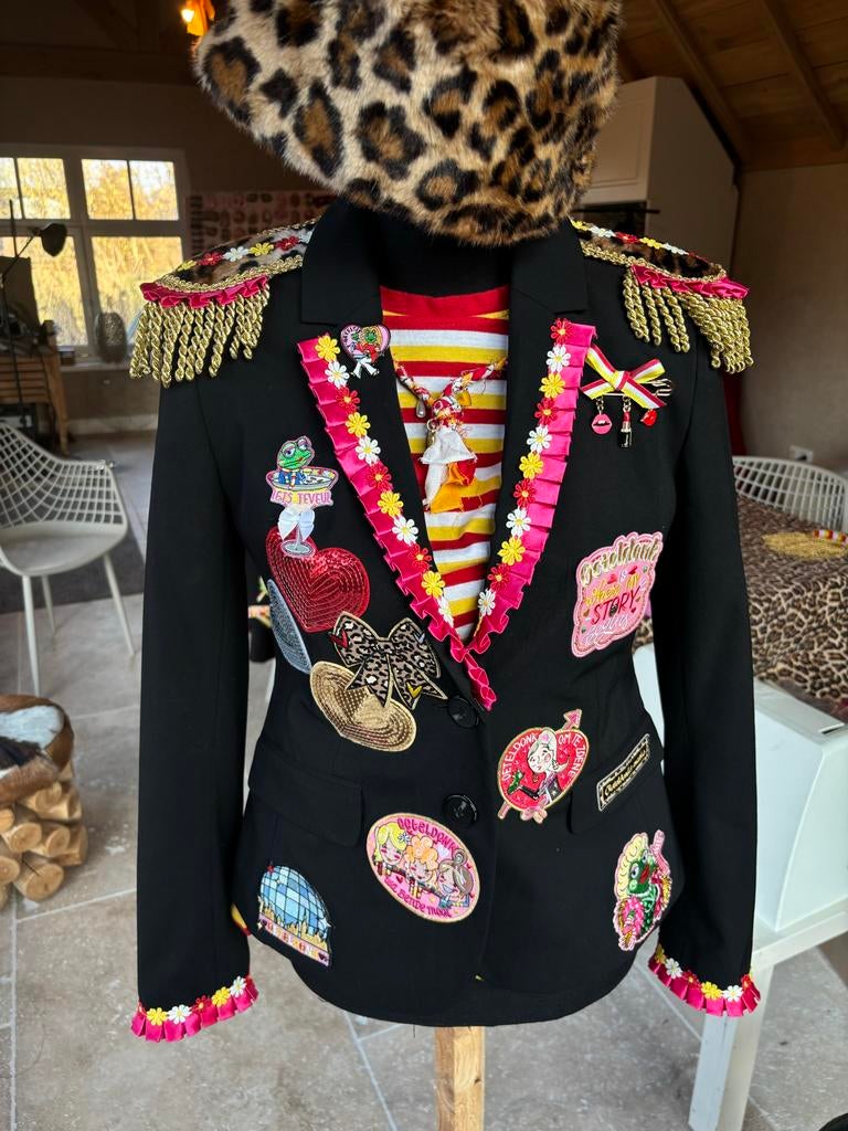 Oeteldonk Jasje Dames XS - Nieuw Gepimpt!, Kleding | Dames, --, Carnaval, Nieuw, Ophalen of Verzenden