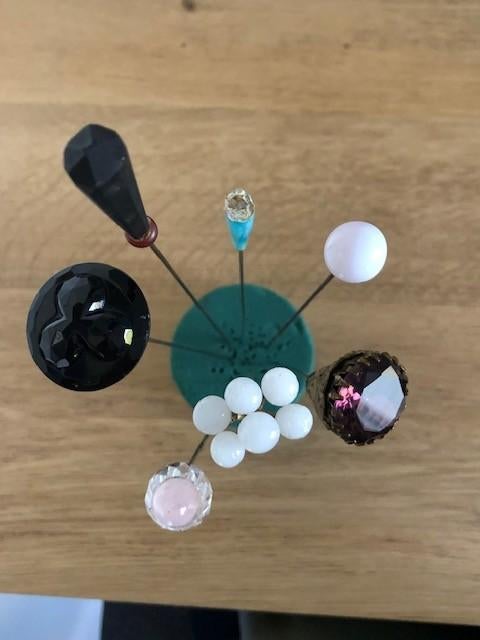 7 antieke hoedenspelden, Antiek en Kunst, Ophalen of Verzenden