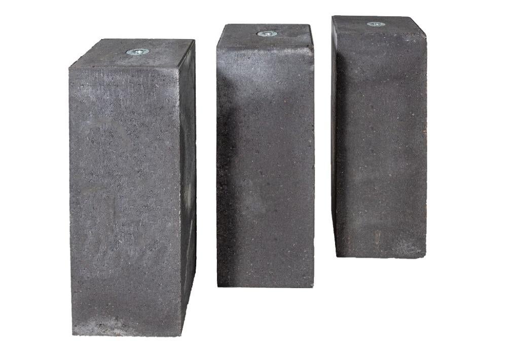 Betonpoer | Antraciet | Stelplaat | 15x15cm | 20x20cm, Tuin en Terras, Overkappingen, Verzenden, Nieuw, Overige typen