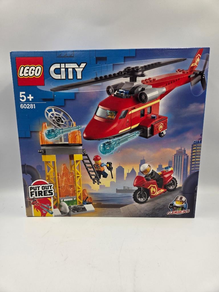 Lego City 60281 Fire Rescue Helicopter, Ophalen of Verzenden, Zo goed als nieuw, Complete set, Lego
