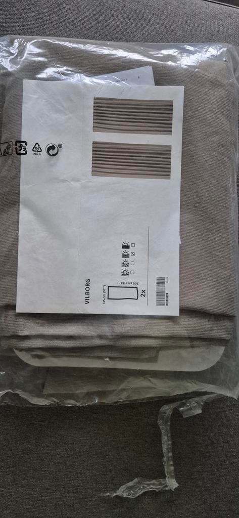 Ikea curtain - single piece NEW, Ophalen of Verzenden, Beige, 200 cm of meer, 150 tot 200 cm