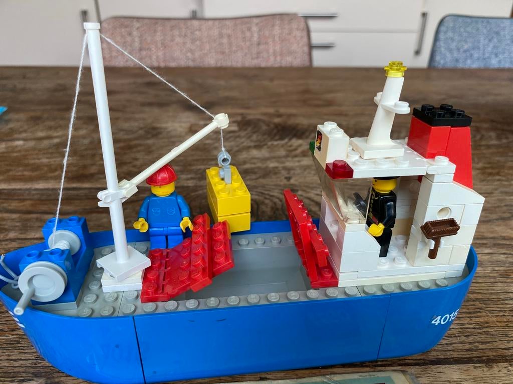 Lego vrachtschip 4015, 1982 , vintage Legoland,prima staat, Ophalen of Verzenden, Complete set, Lego