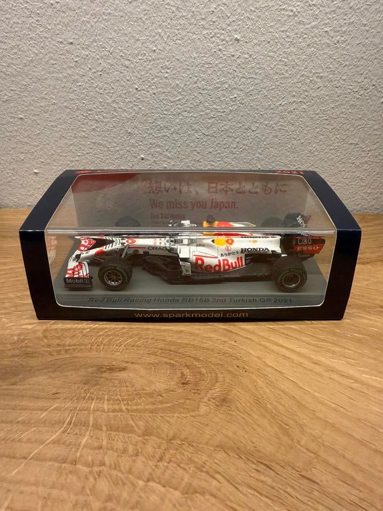 Max Verstappen 1:43 Turkije 2021 spark, Ophalen of Verzenden, Zo goed als nieuw, Auto, Overige merken