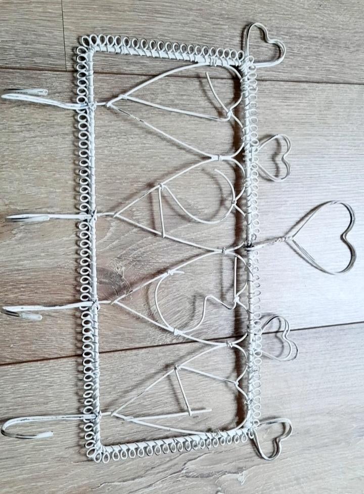 Leuke wandkapstok met hartjes, Wandkapstok, Gebruikt, Ophalen of Verzenden, Minder dan 100 cm