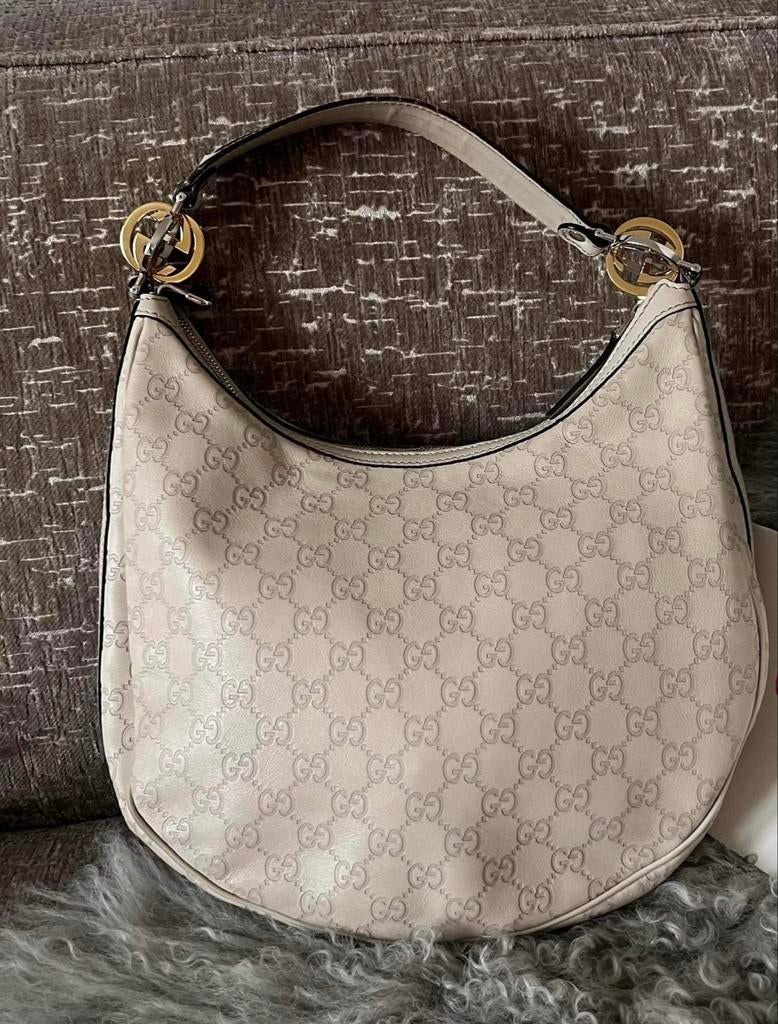 Gucci Sukey Hobo tas - Zo goed als nieuw!, Ophalen of Verzenden, Zo goed als nieuw, Beige, Handtas