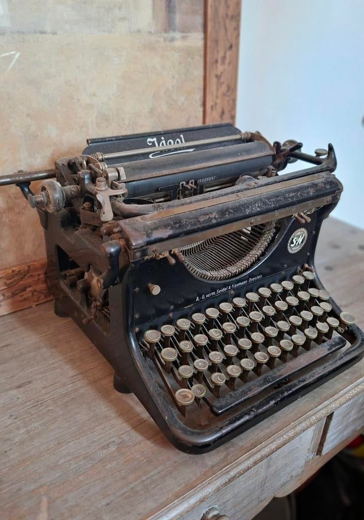 Antieke Seidel & Naumann Typemachine, Antiek en Kunst, Ophalen