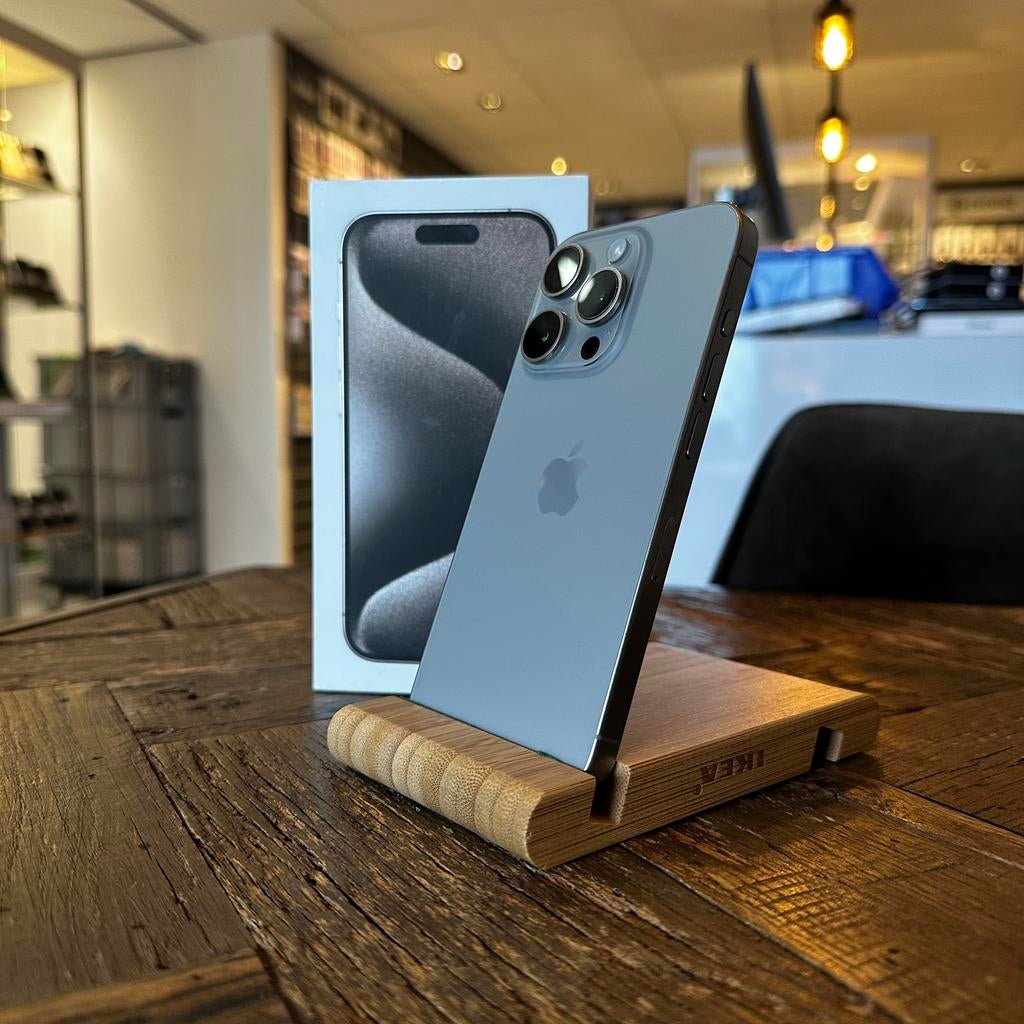 Apple iPhone 15 Pro 128GB - als Nieuw - incl Garantie, 128 GB, Apple, 88 %, Ophalen of Verzenden