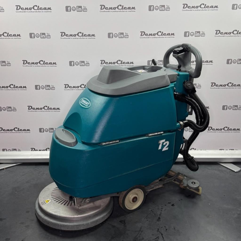 Tennant T2 schrobmachine, Ophalen, Denoclean, Gebruikt, Denoclean