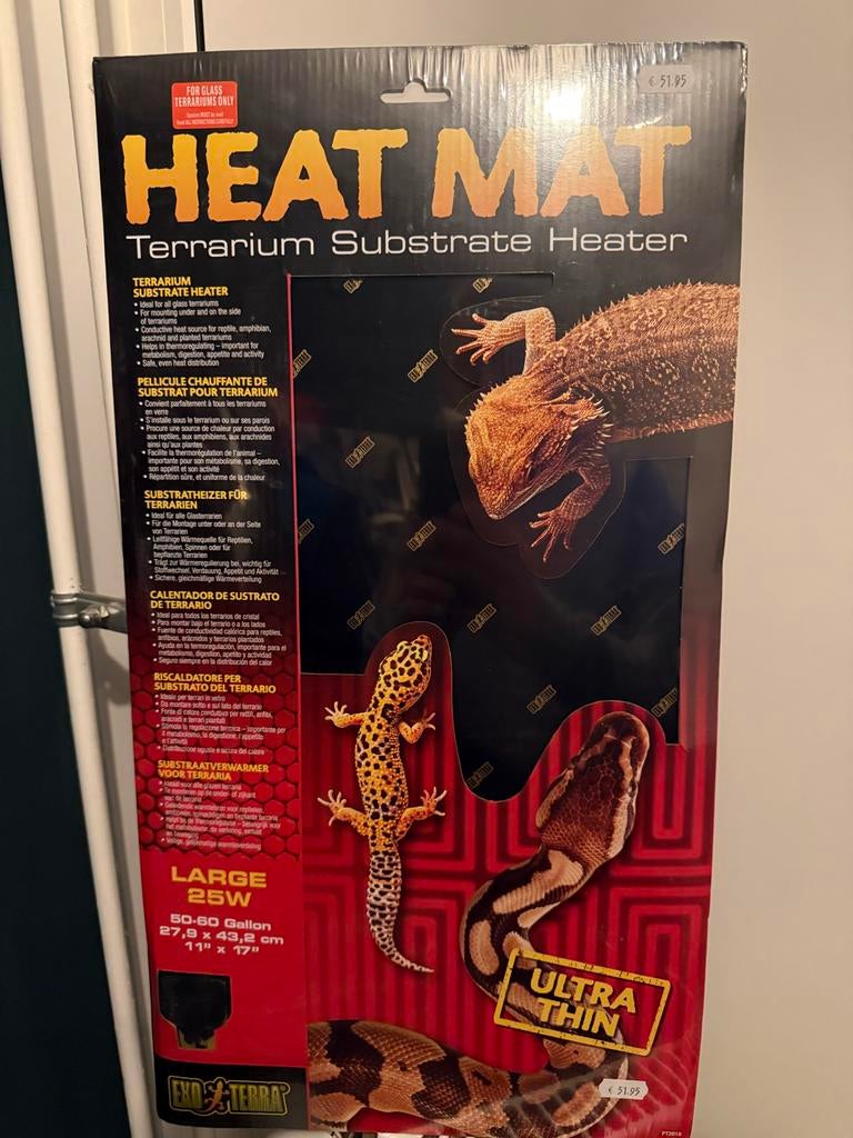 Heat Mat Terrarium NIEUW, Dieren en Toebehoren, Reptielen en Amfibieën | Toebehoren, Ophalen, Nieuw