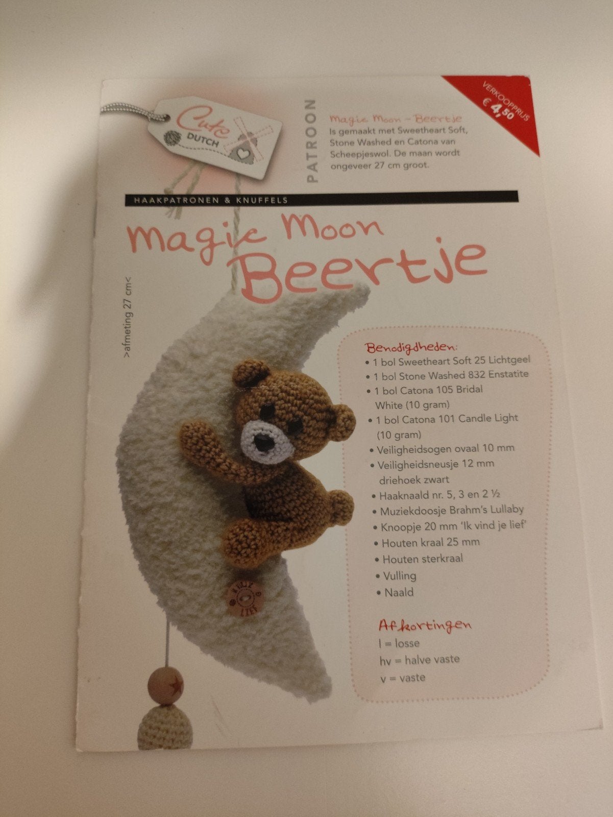 Haakpatroon Magic Moon Beertje - CuteDutch, Ophalen of Verzenden