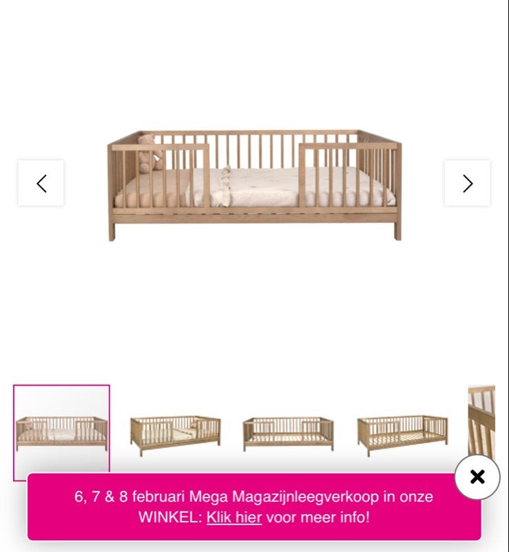 Peuterbed Colorful Home Liam V2 70x140 Zo goed als nieuw, Ophalen, Zo goed als nieuw, 140 tot 160 cm, 70 tot 85 cm