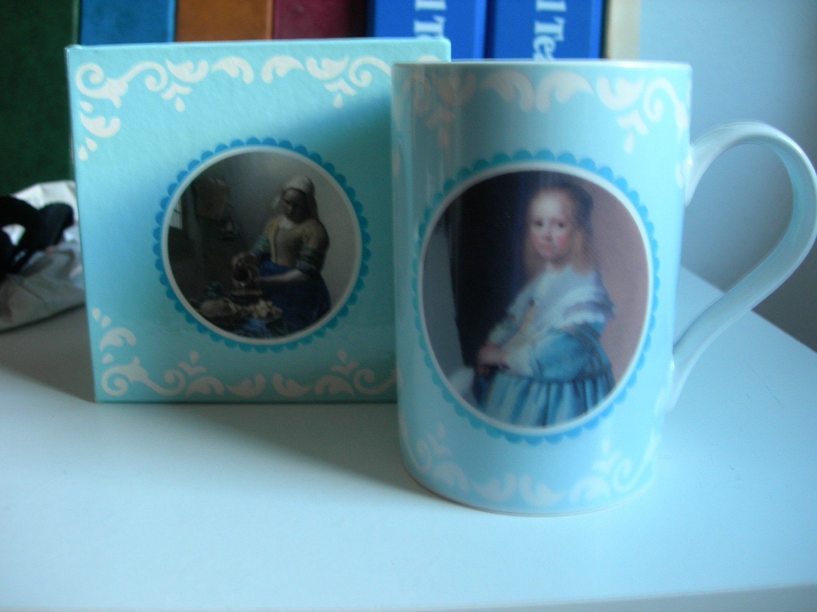 Mok met afbeeldingen uit het rijksmuseum, Ophalen of Verzenden, Nieuw, Porselein, Kop en/of schotel