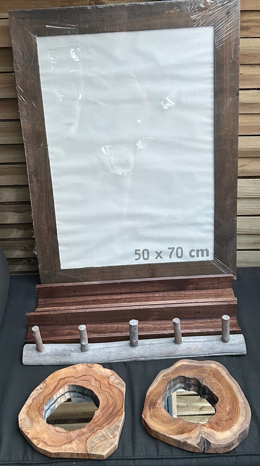 Set Houten Decoratie, Ophalen, Zo goed als nieuw, Hout