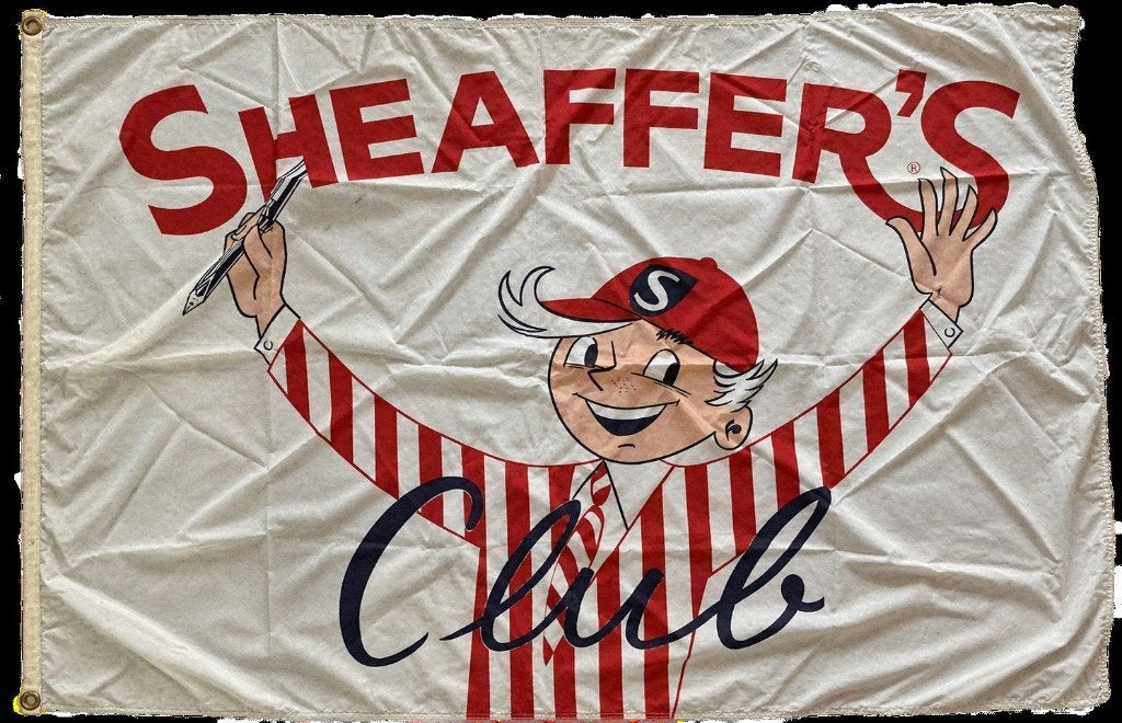 Sheaffer Pennen Reclamevlag, Sheaffer, Gebruikt, Overige typen, Ophalen of Verzenden