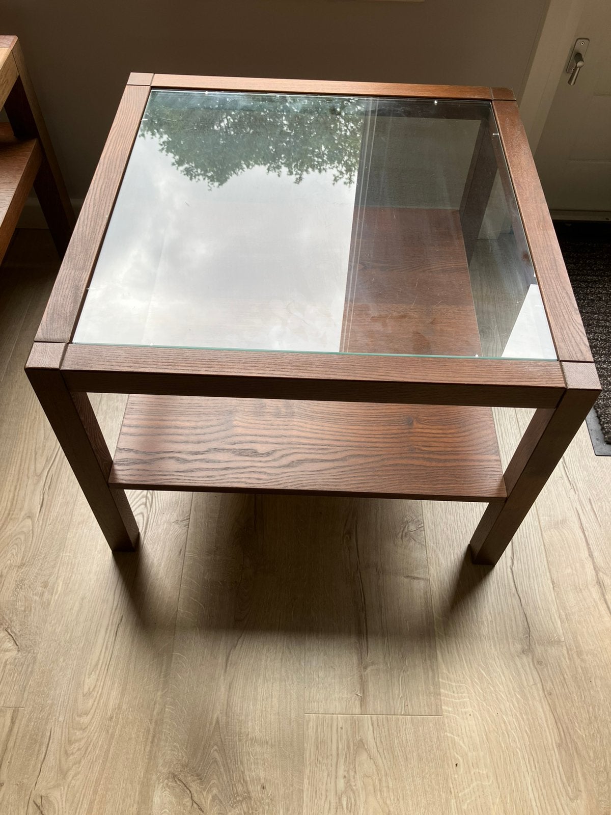 Ikea Ekersby bijzettafel, Ophalen, 50 tot 100 cm, Vierkant, Overige houtsoorten