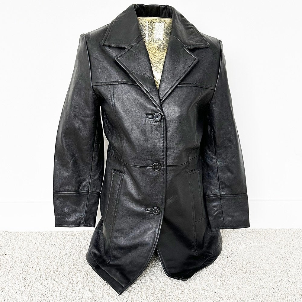 Soepele Leren Leather Master Classics Jas 4 (M) € 65,-, Maat 38/40 (M), Leather Master Classics, Zwart, Nieuw