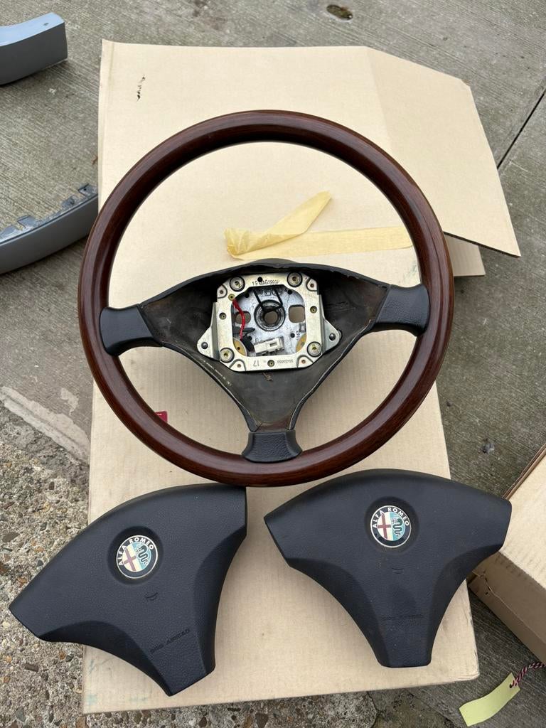 Houten stuurwiel Alfa Romeo 156 PRE facelift, Auto-onderdelen, Ophalen of Verzenden, Gebruikt, Alfa Romeo