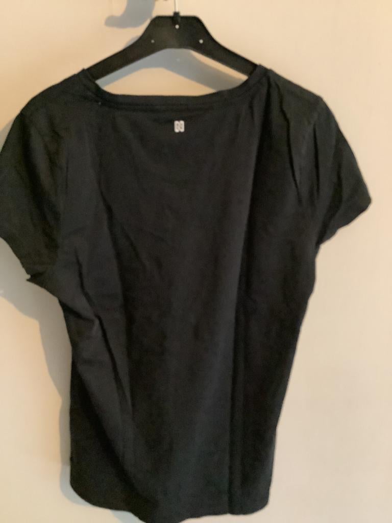 Nikkie T-shirt Zwart met 'Summer Vibes' print, Maat 38/40 (M), Zwart, Ophalen of Verzenden, Korte mouw
