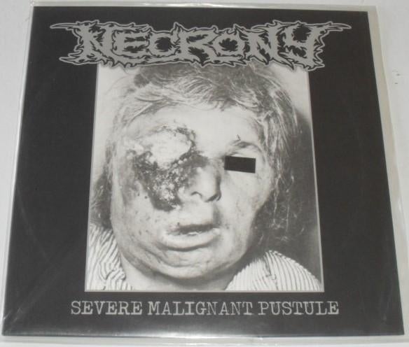NECRONY - Severe Malignant Pustule - 10´ - Grindcore, Limited edition, Ophalen of Verzenden, Zo goed als nieuw, 10 inch