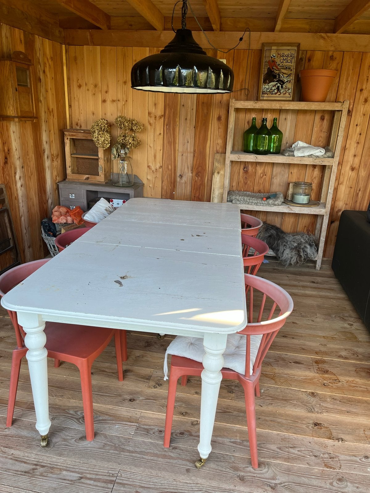 Uitschuifbare eettafel 160-260x100 cm, hoogte 73 cm