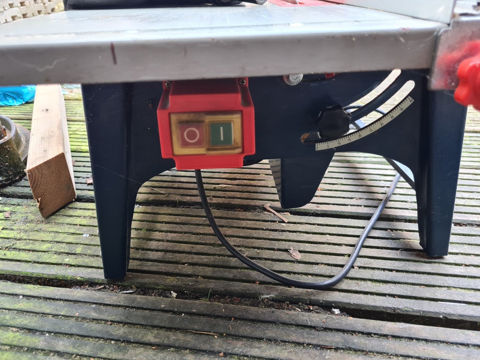 Tafelzaag met stofafzuiging - Top Craft TZB-205/720, Doe-het-zelf en Verbouw, Gebruikt, Cirkelzaag, 600 tot 1200 watt, Ophalen of Verzenden