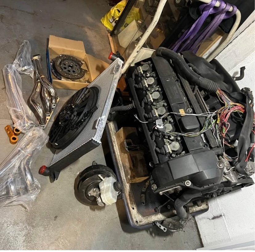 Complete M52B25 swap voor BMW E30 - Motor & onderdelen, Ophalen, Gebruikt, BMW