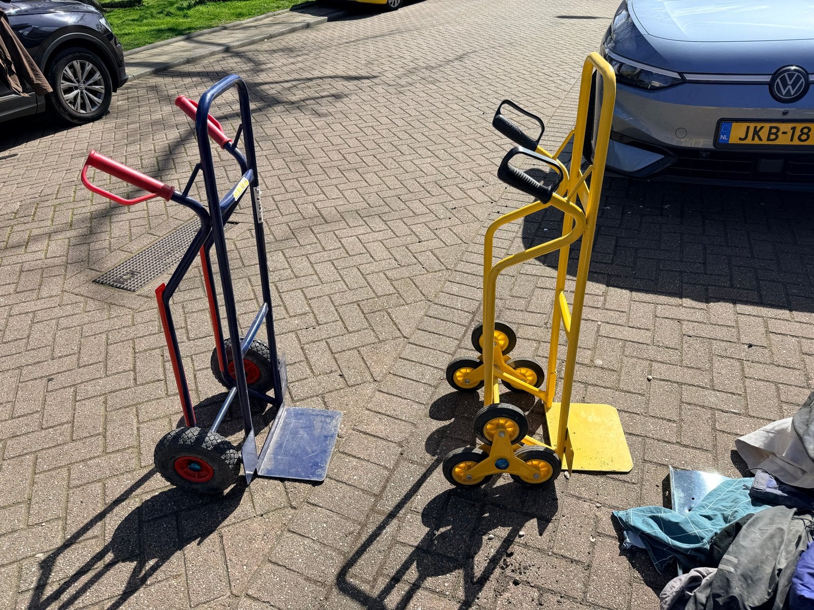 Steekwagen en trappenklimmer (Stanley), Doe-het-zelf en Verbouw, Transportwagens, Gebruikt, Stanley, Stanley, Minder dan 60 liter