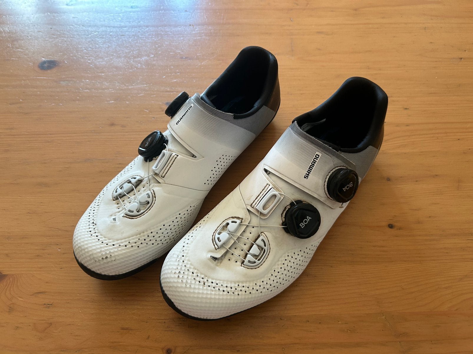 Shimano RC702 Wielrenschoenen Wit Maat 41, Sport en Fitness, Ophalen of Verzenden, Zo goed als nieuw, Schoenen