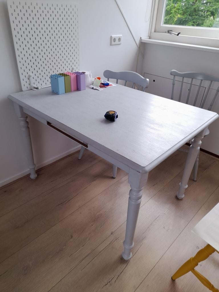 Grenen tafel, Huis en Inrichting, Woonaccessoires | Zuilen en Pilaren, Ophalen of Verzenden, Gebruikt