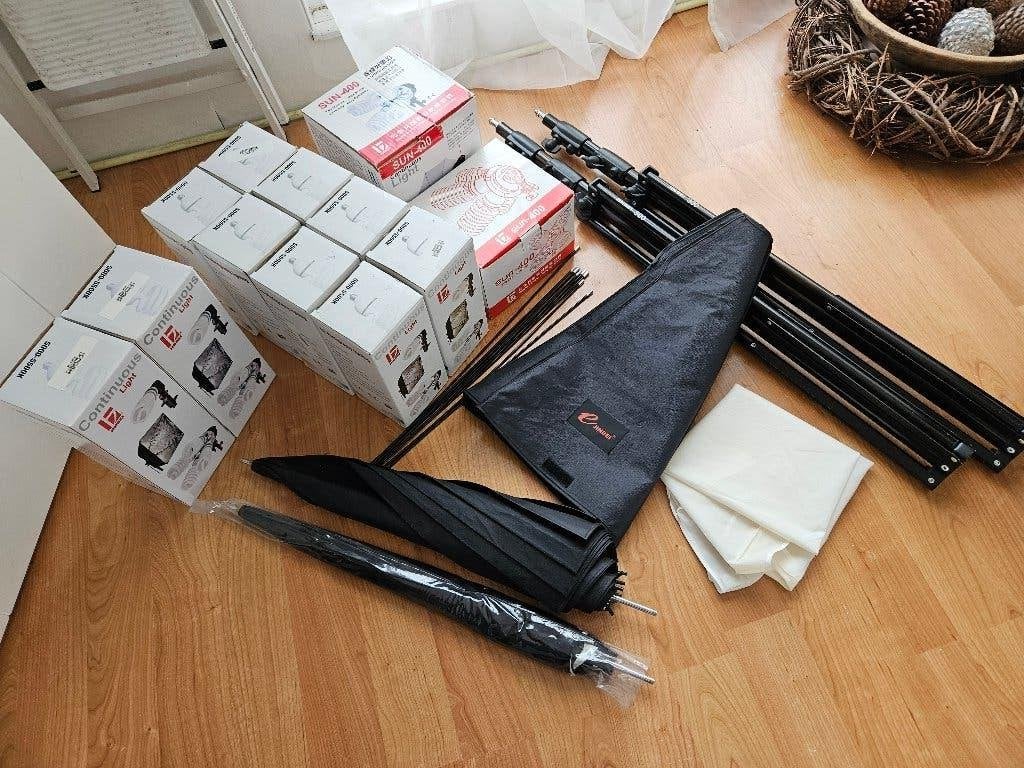 Jinbei SUN-400 complete continu- / daglicht set, Ophalen, Gebruikt, Lamp of Flitsset