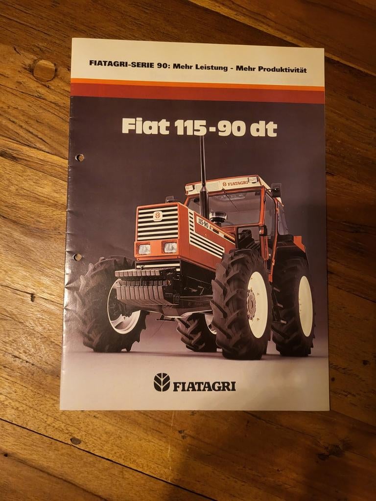 tractor folder Fiat 115-90 DT, Boeken, Ophalen of Verzenden, Zo goed als nieuw